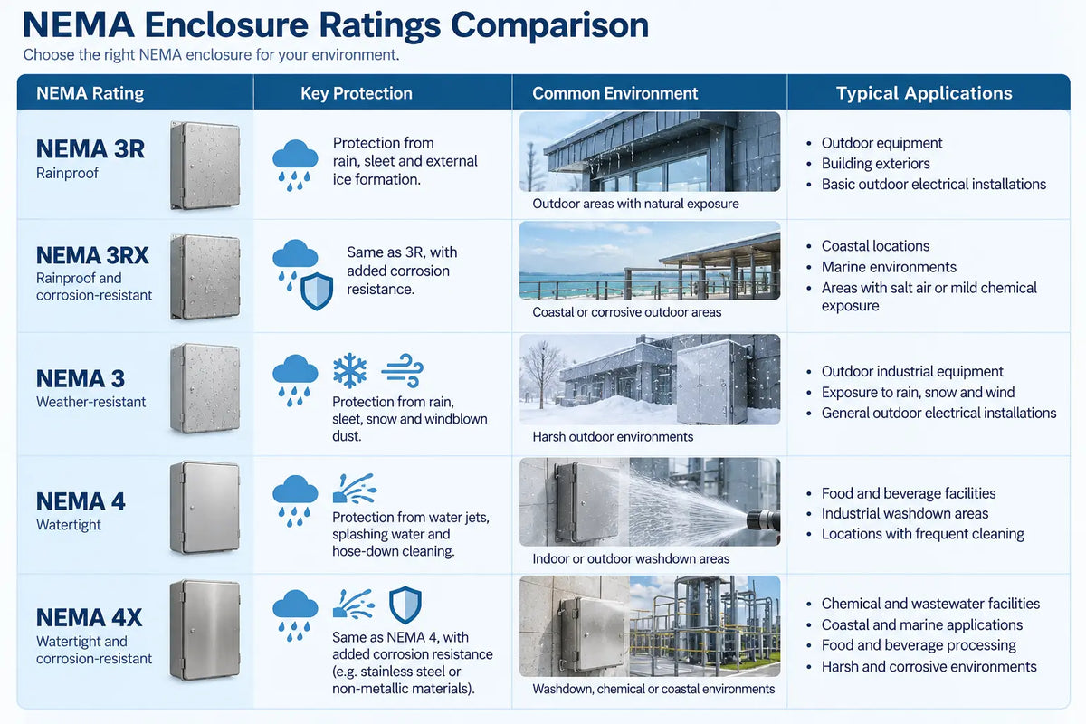 What Is NEMA 3R? Type 3R Enclosure Meaning & Uses